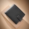 Black Signature Leather Extra Capacity Wallet