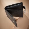 Black Signature Leather Extra Capacity Wallet