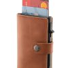 Brown Leather Card Holder Wallet