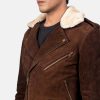 Furton Mocha Brown Suede Biker Jacket