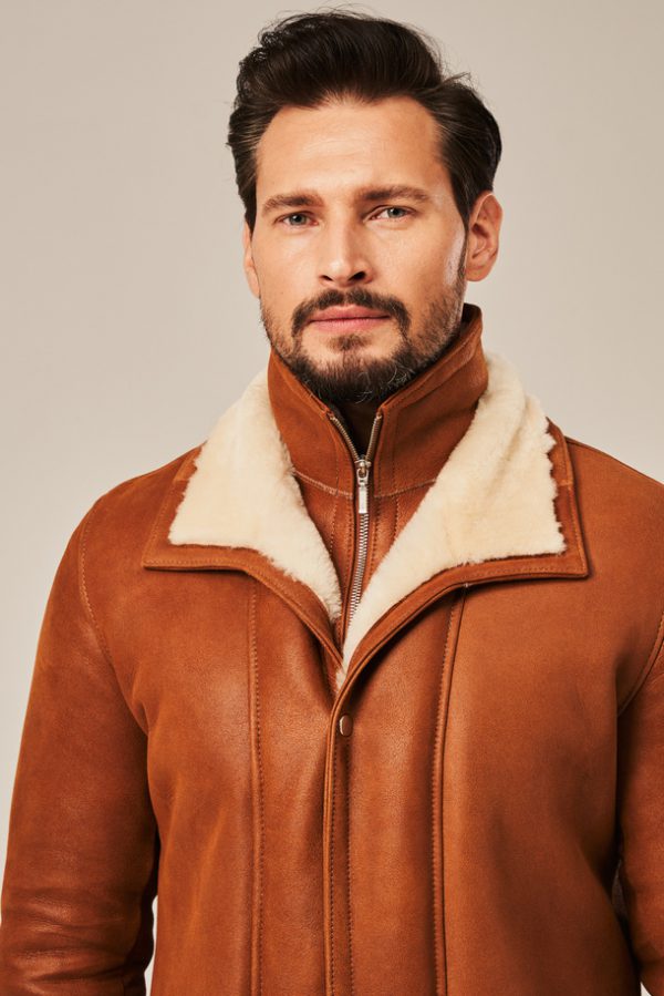 Men’s winter shearling coat-2