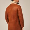 Men's Winter Brown Shearling Coat