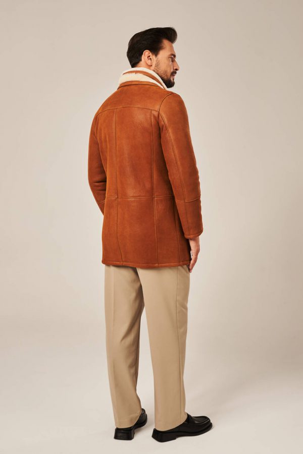 Men’s winter shearling coat-4