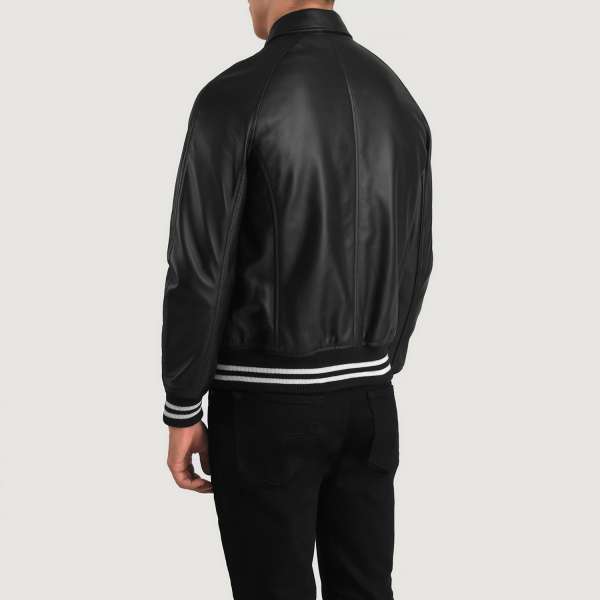 Men’s+Walton+Black+Leather+Varsity+Jacket+Tilted+Back-8-1704116535702