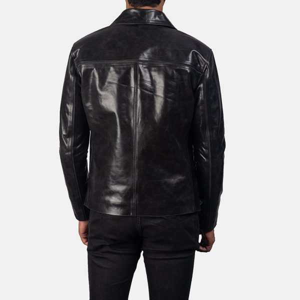 Mystical Black Leather Jacket-3