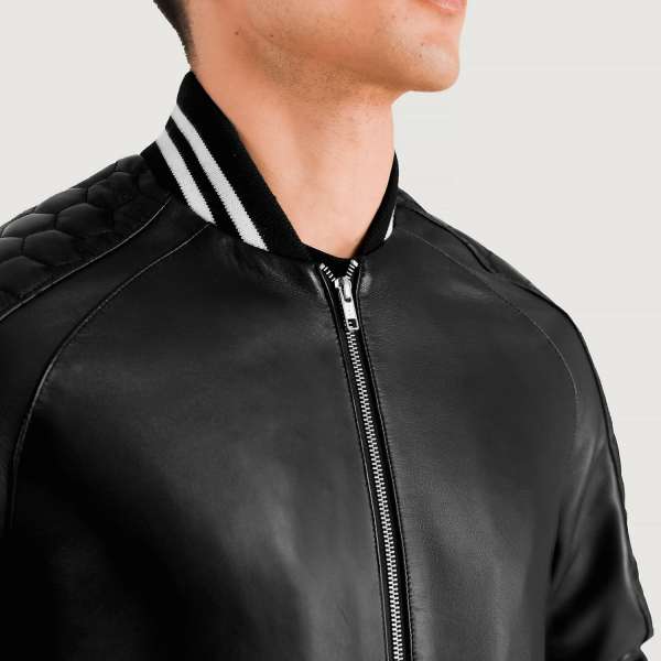 Pascal+Black+Leather+Varsity+Jacket+Close-Up-9-1704119374150