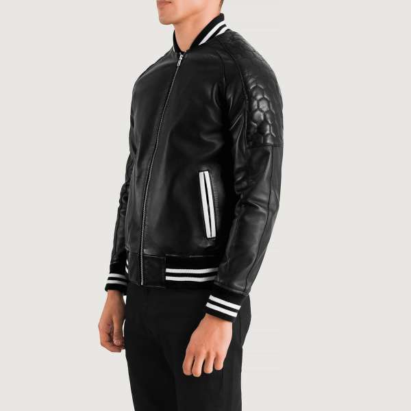 Pascal+Black+Leather+Varsity+Jacket+Side+Pose-3-1704119362504
