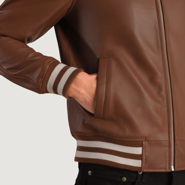 Walton Brown Leather Varsity Jacket (2)