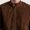 Zen Brown Suede Biker Jacket