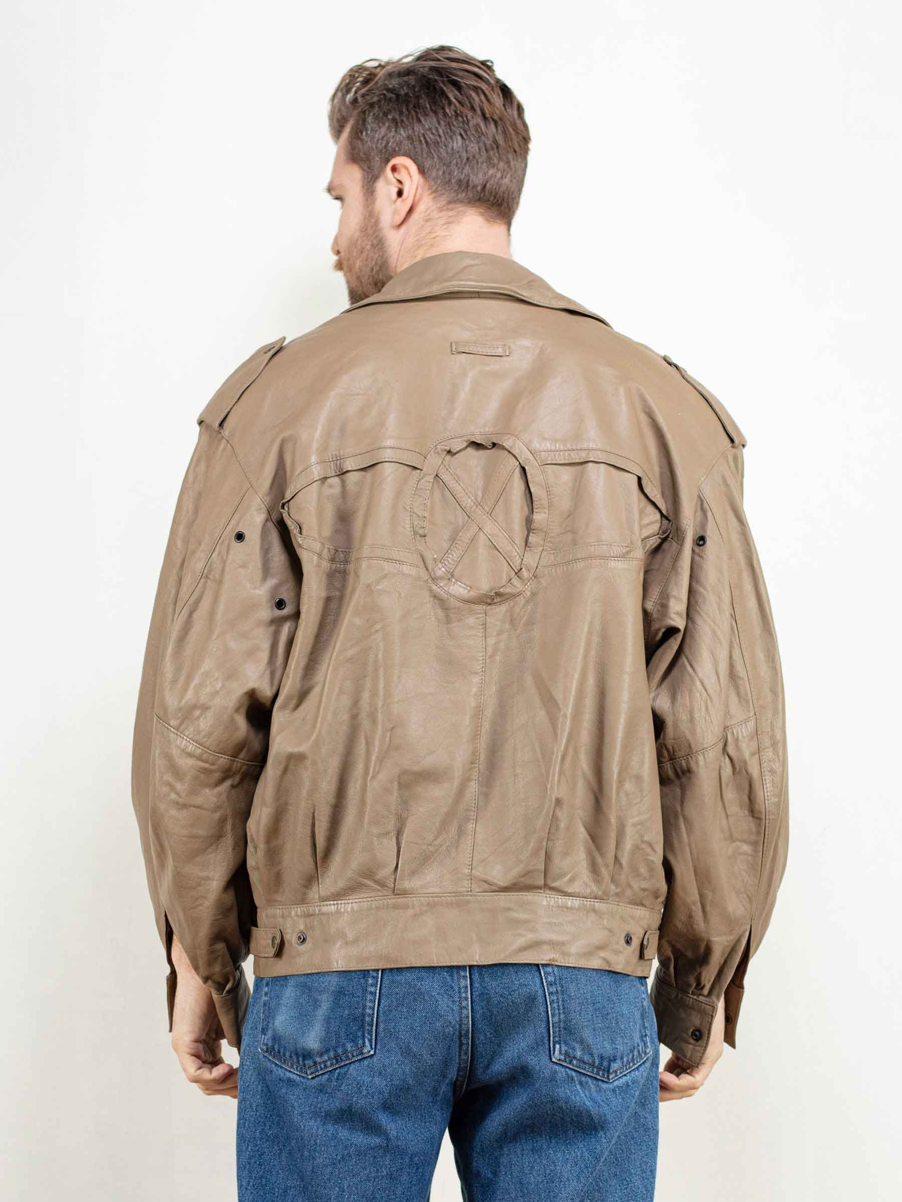 WideCrafts Vintage 90's Leather Jacket